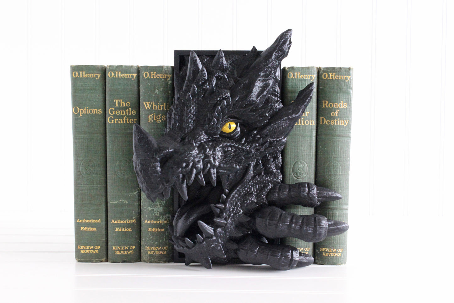 Dragon Head Open Mouth ONLY, Dragon Book Nook, Bookshelf Decor, 3D Print