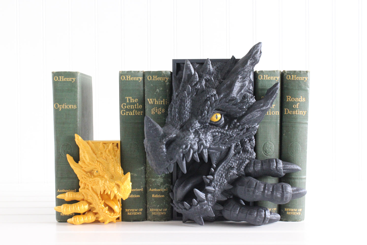 Dragon Head Open Mouth ONLY, Dragon Book Nook, Bookshelf Decor, 3D Print