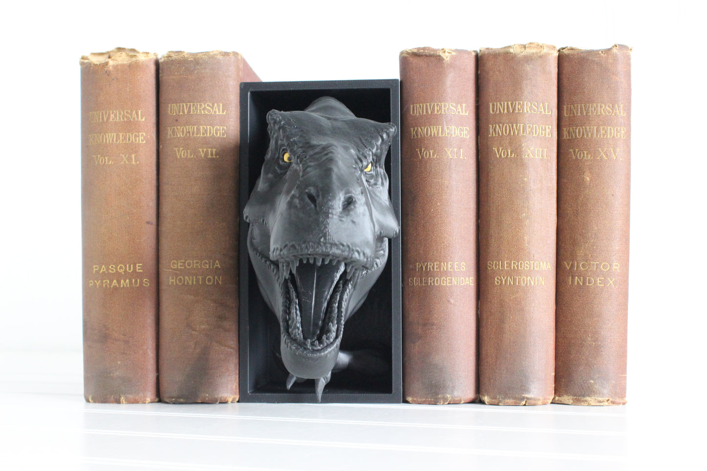 Dinosaur Book Nook, Dinosaur Head Bookshelf Decor, 3D Print