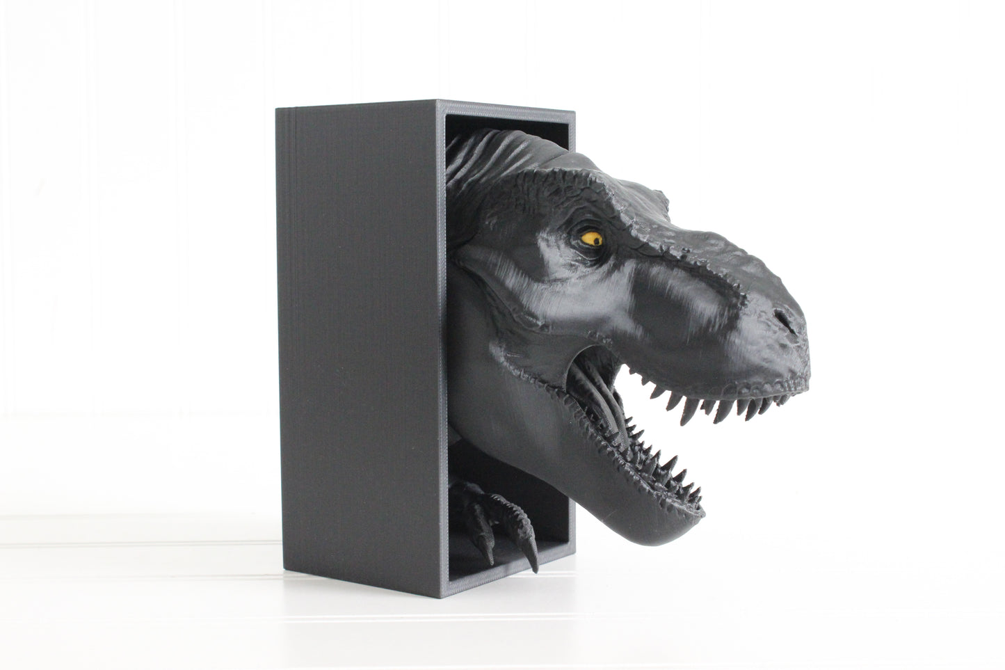 Dinosaur Book Nook, Dinosaur Head Bookshelf Decor, 3D Print