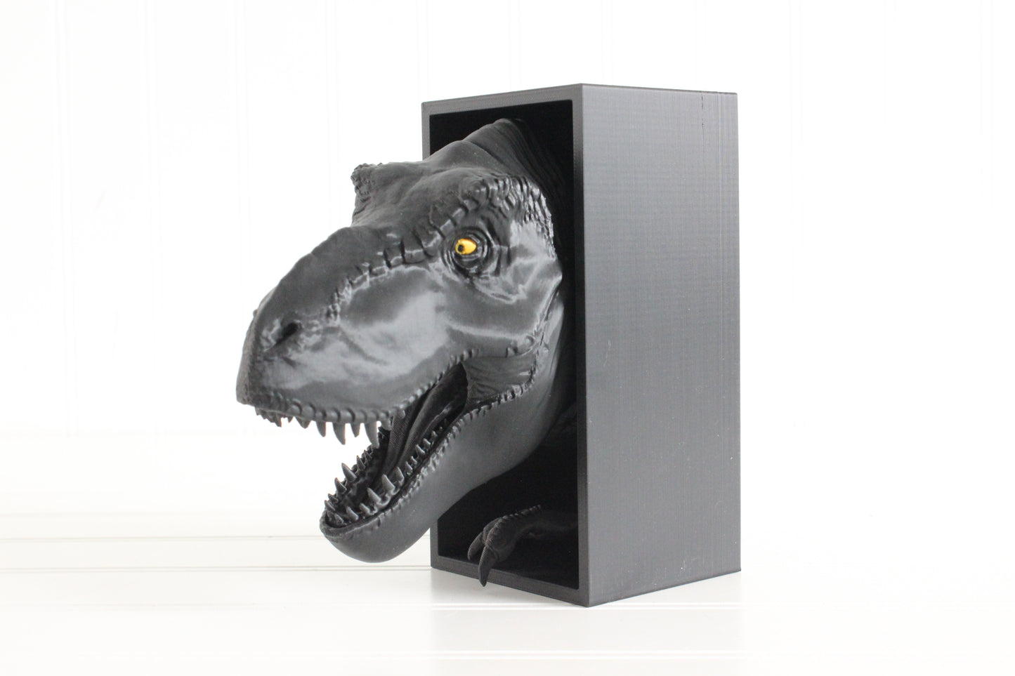 Dinosaur Book Nook, Dinosaur Head Bookshelf Decor, 3D Print