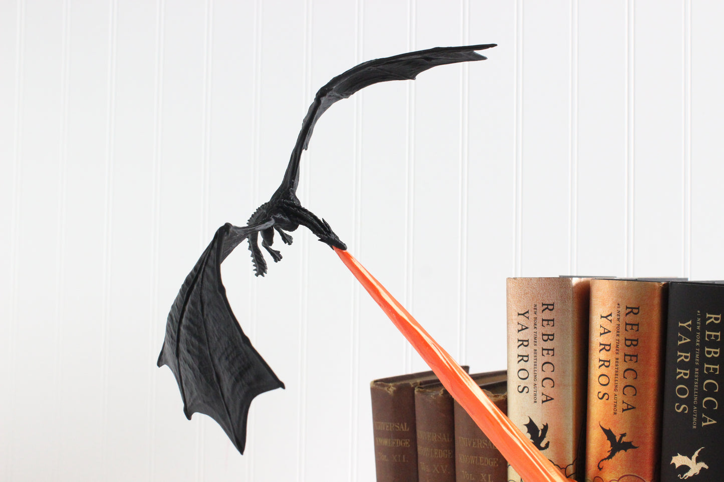 Fire Breathing Dragon Bookshelf Decor, Dragon Book Nook, 3D Print