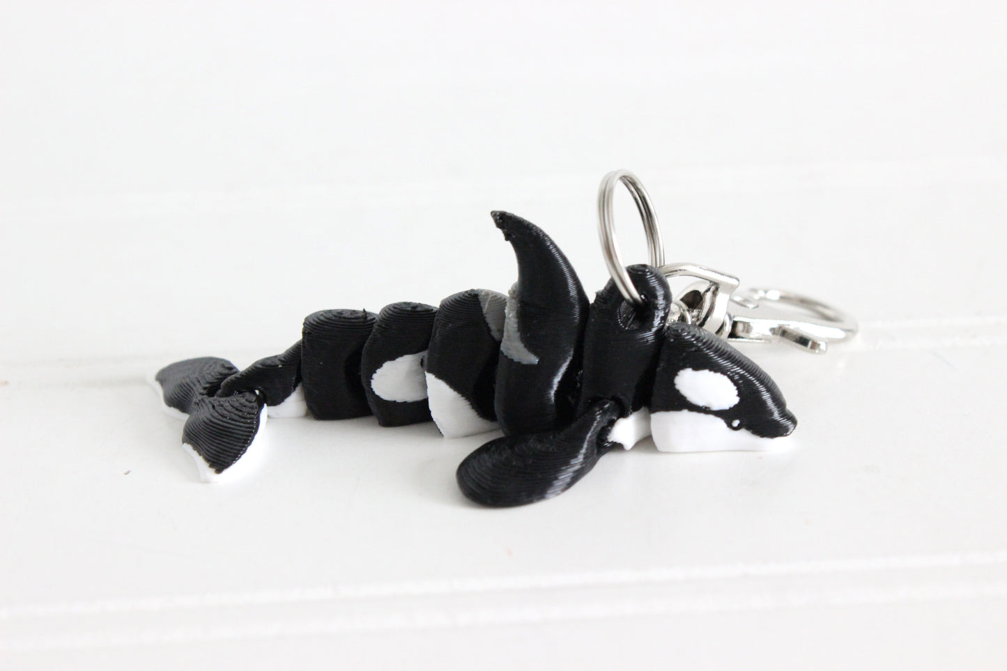Orca Keychain -  Animal Keychain for Car Keys, Backpacks, and Purses