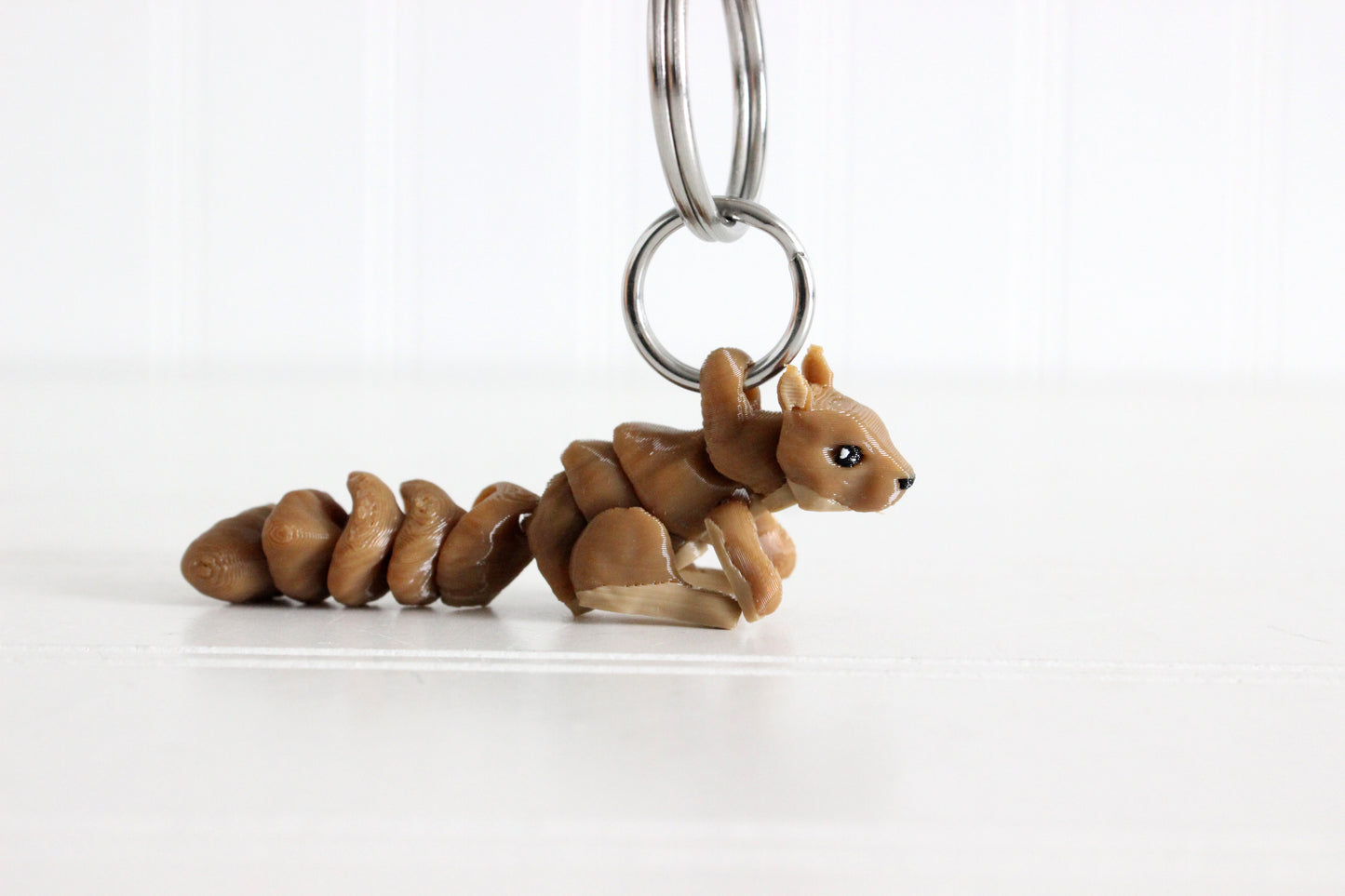 Squirrel Keychain - Animal Keychain for Car Keys, Backpacks, and Purses