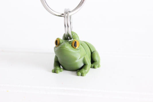 Frog Keychain -  Animal Keychain for Car Keys, Backpacks, and Purses