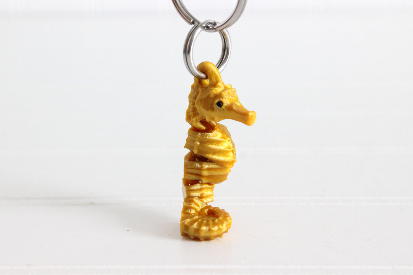Seahorse Keychain -  Animal  Keychain for Car Keys, Backpacks, and Purses