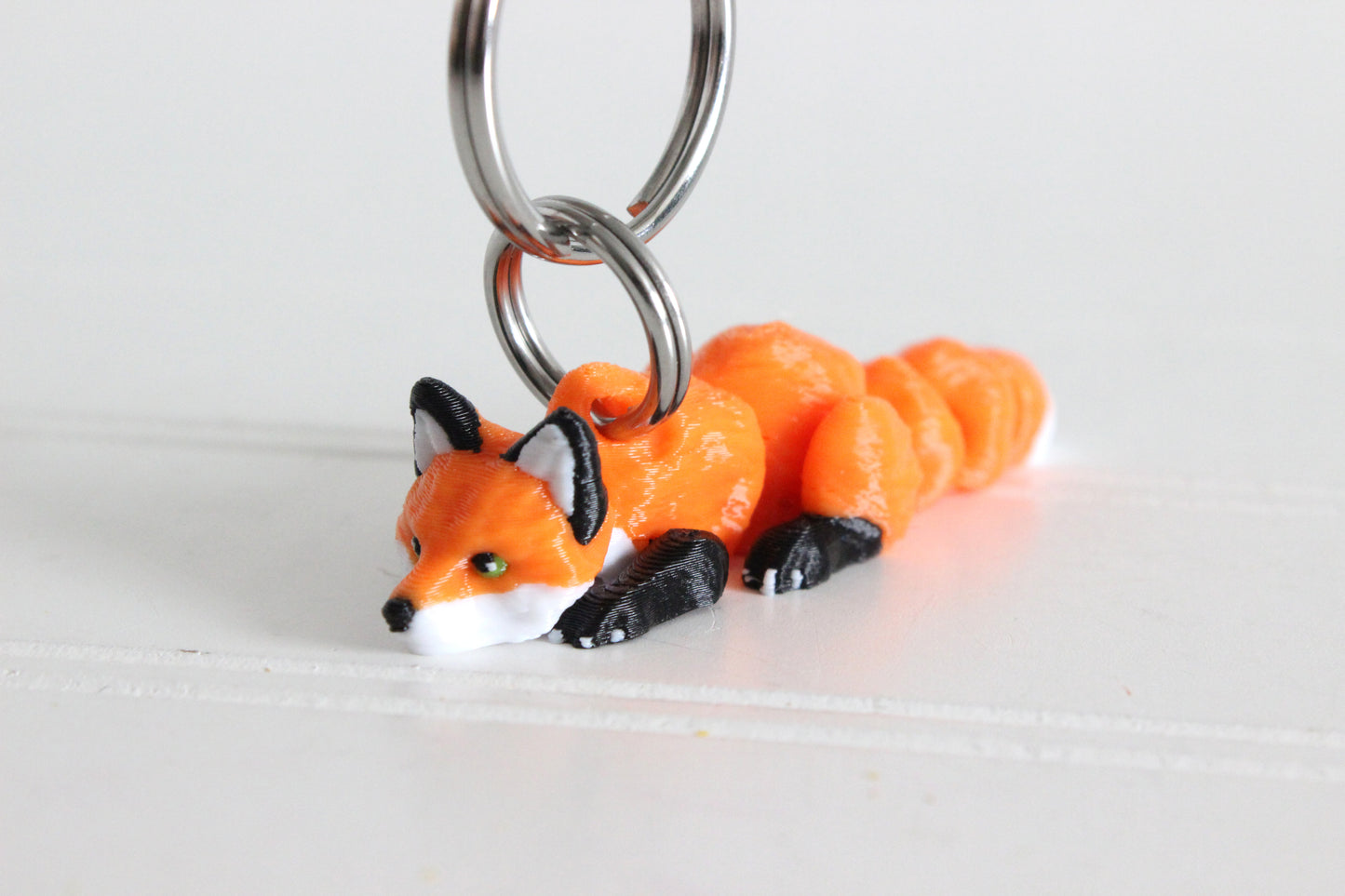 Fox Keychain - Keychain for Car Keys, Backpacks, and Purses