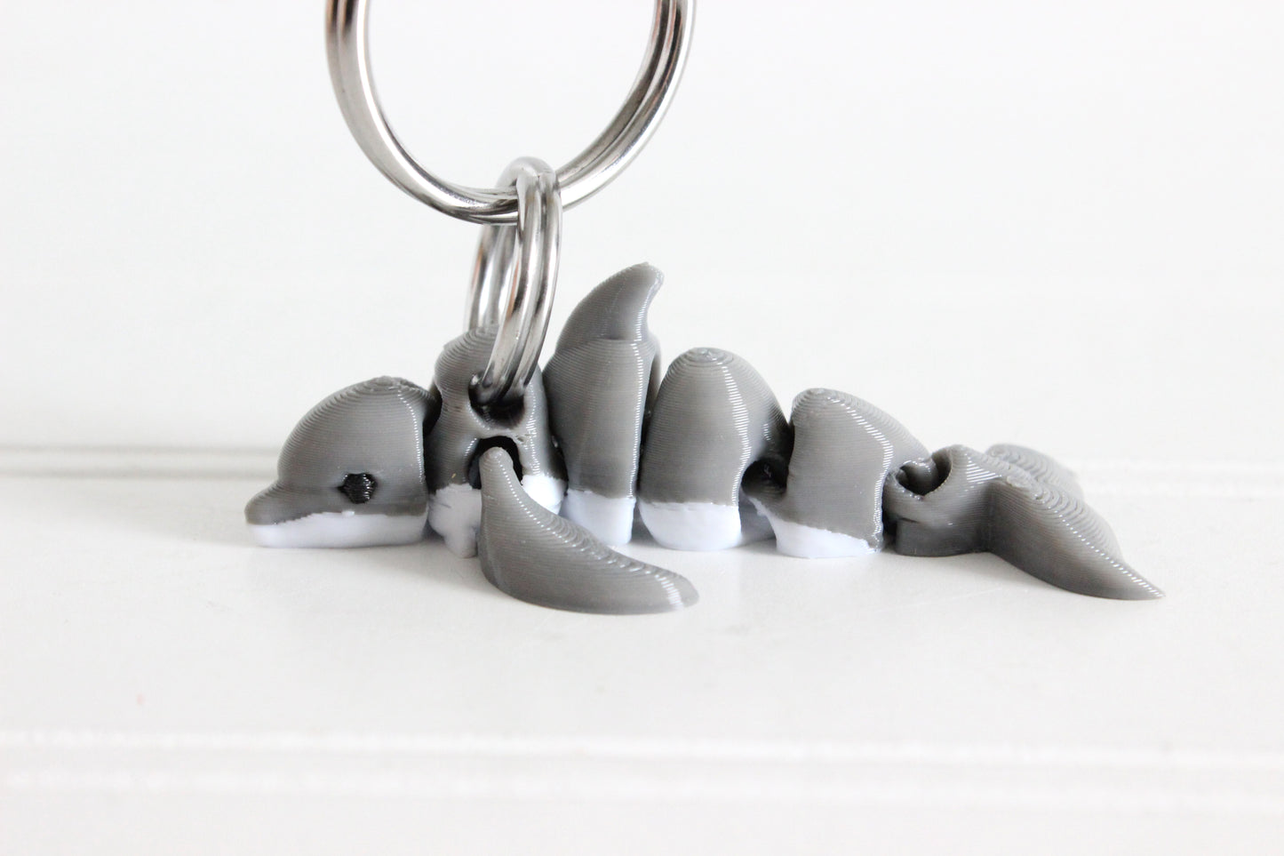 Dolphin Keychain -  Animal Keychain for Car Keys, Backpacks, and Purses