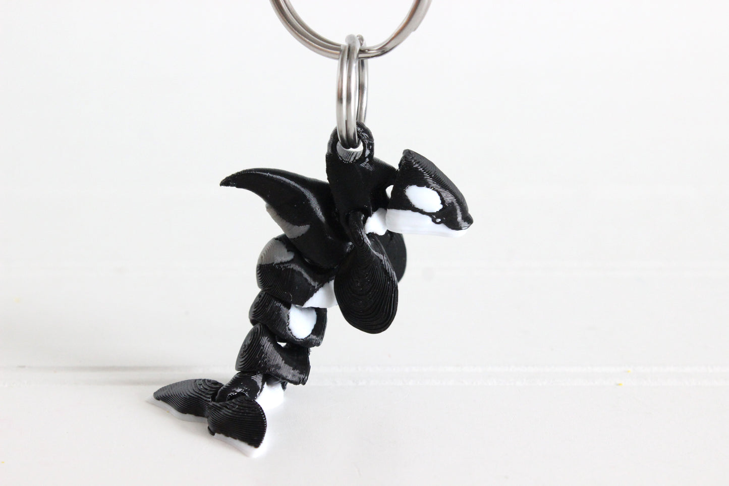 Orca Keychain -  Animal Keychain for Car Keys, Backpacks, and Purses