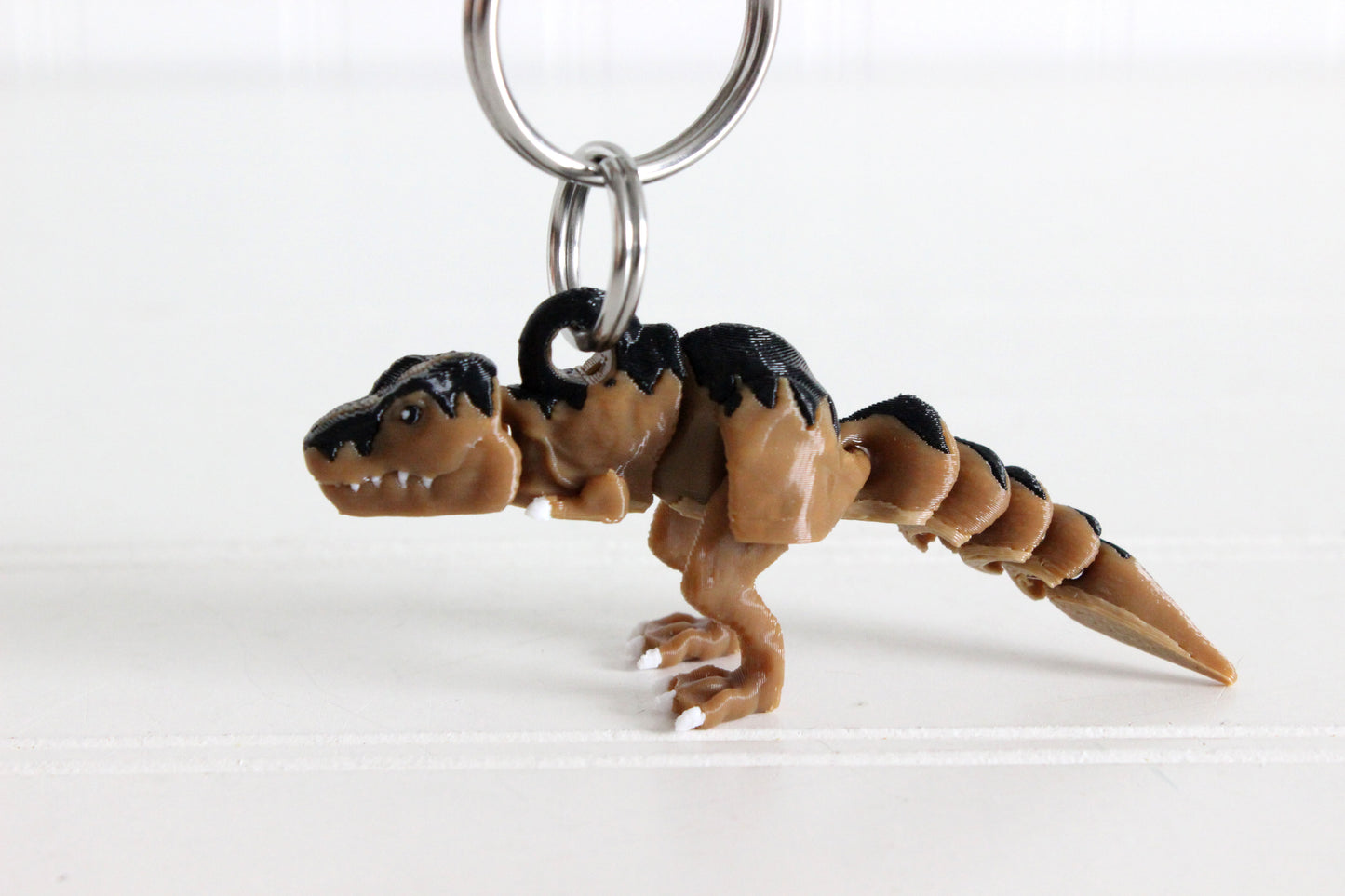 T-Rex Keychain -  Animal Keychain for Car Keys, Backpacks, and Purses