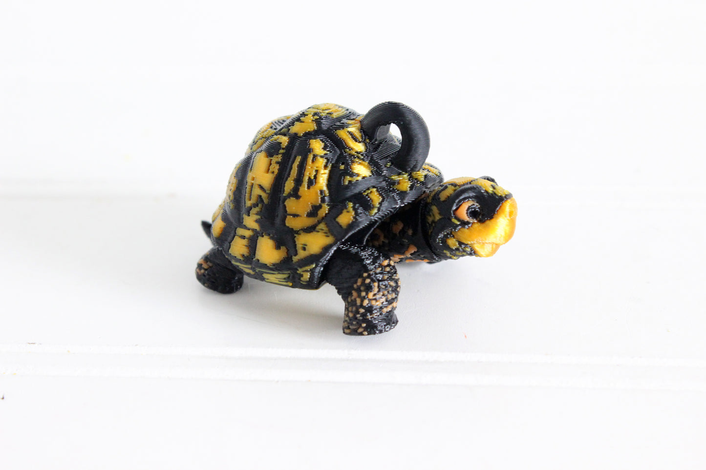 Box Turtle Keychain -  Animal Keychain for Car Keys, Backpacks, and Purses