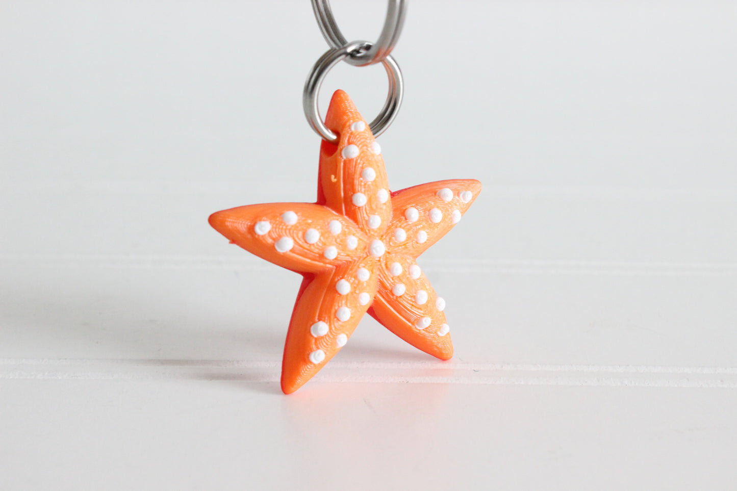 Starfish Keychain -  Animal Keychain for Car Keys, Backpacks, and Purses