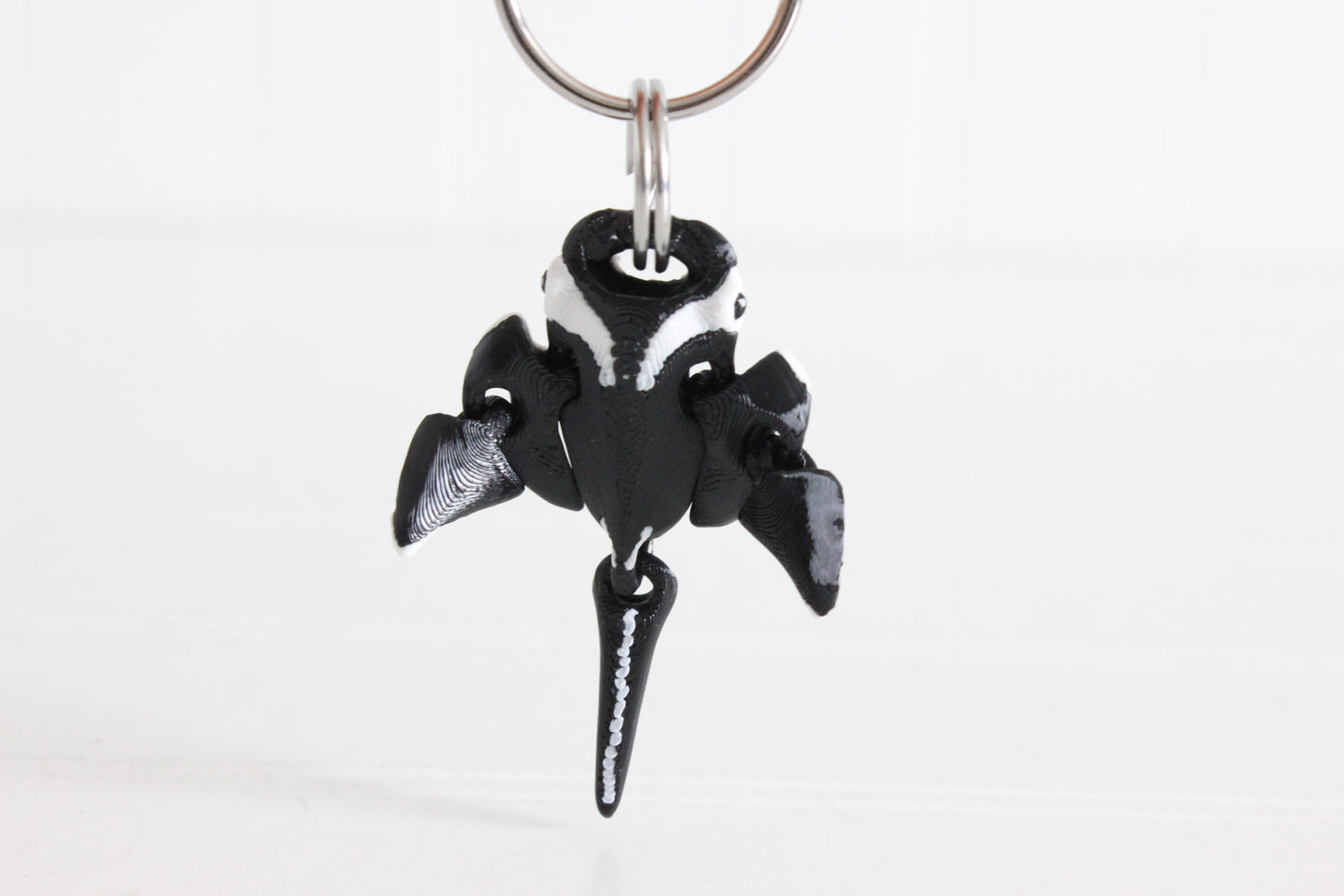 Oceanic Manta Ray Keychain -  Animal Keychain for Car Keys, Backpacks, and Purses
