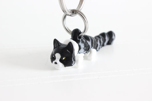 Cat Keychain - Animal Keychain for Car Keys, Backpacks, and Purses