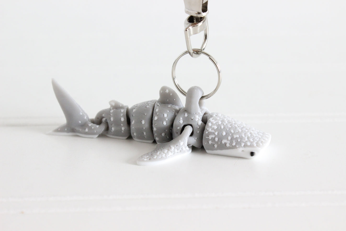 Whale Shark Keychain -  Animal Keychain for Car Keys, Backpacks, and Purses