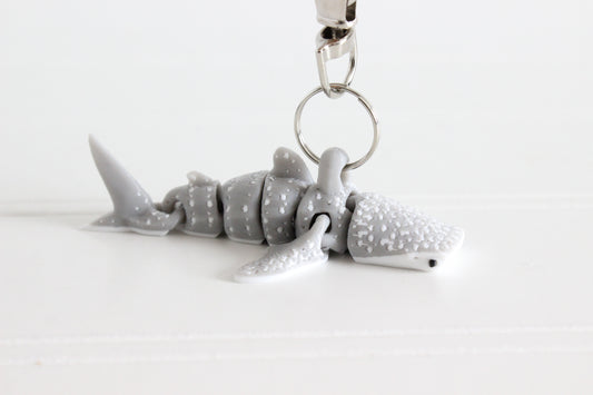 Whale Shark Keychain -  Animal Keychain for Car Keys, Backpacks, and Purses