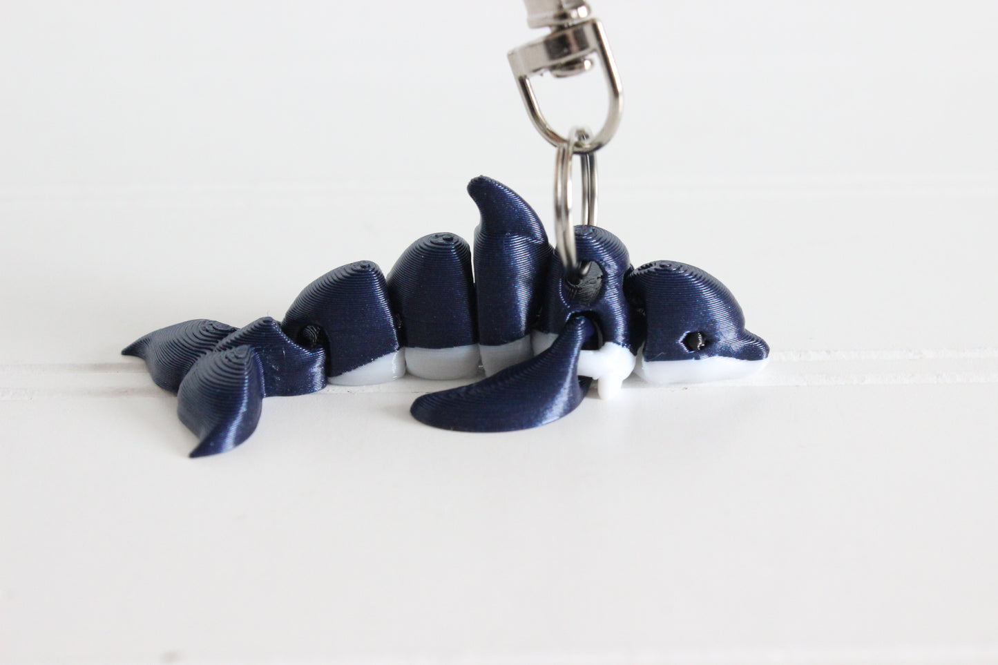 Dolphin Keychain -  Animal Keychain for Car Keys, Backpacks, and Purses