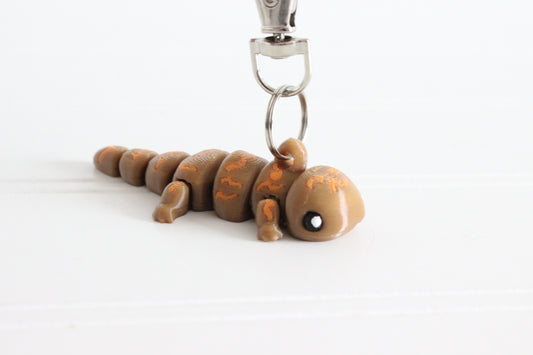 Hellbender Keychain -  Animal Keychain for Car Keys, Backpacks, and Purses