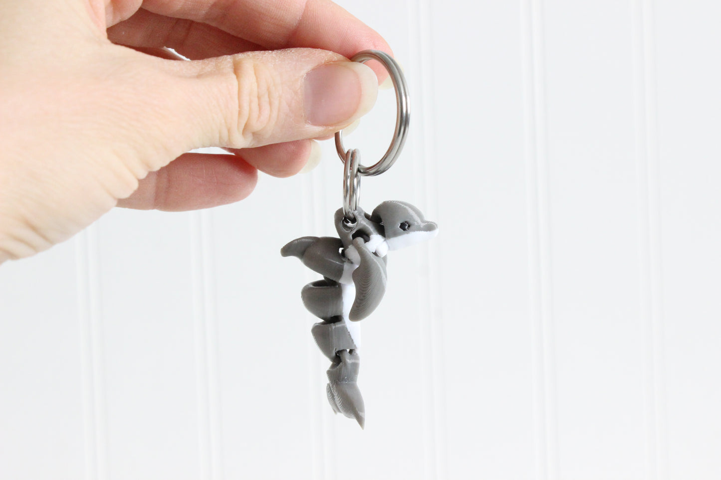 Dolphin Keychain -  Animal Keychain for Car Keys, Backpacks, and Purses