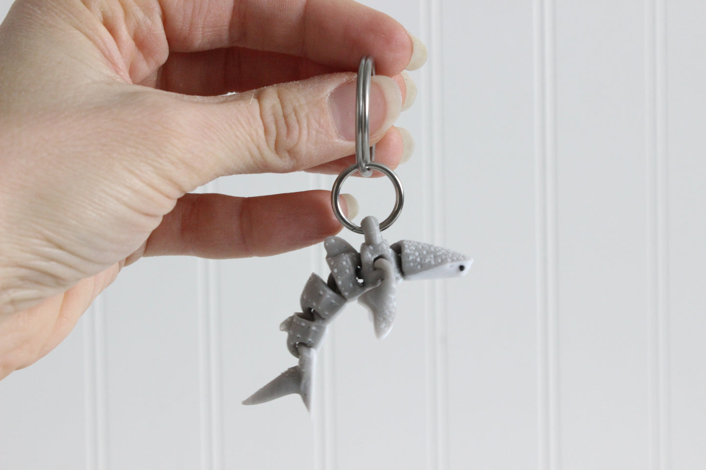 Whale Shark Keychain -  Animal Keychain for Car Keys, Backpacks, and Purses
