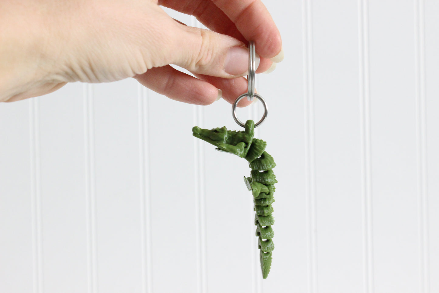 Alligator Keychain -  Animal Keychain for Car Keys, Backpacks, and Purses