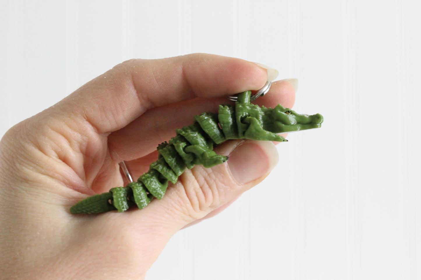 Alligator Keychain -  Animal Keychain for Car Keys, Backpacks, and Purses