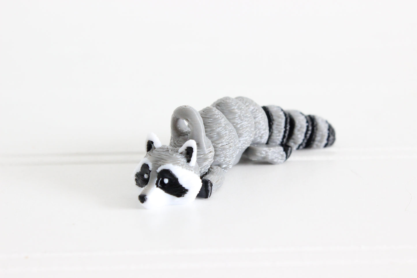 Raccoon Keychain -  Animal Keychain for Car Keys, Backpacks, and Purses