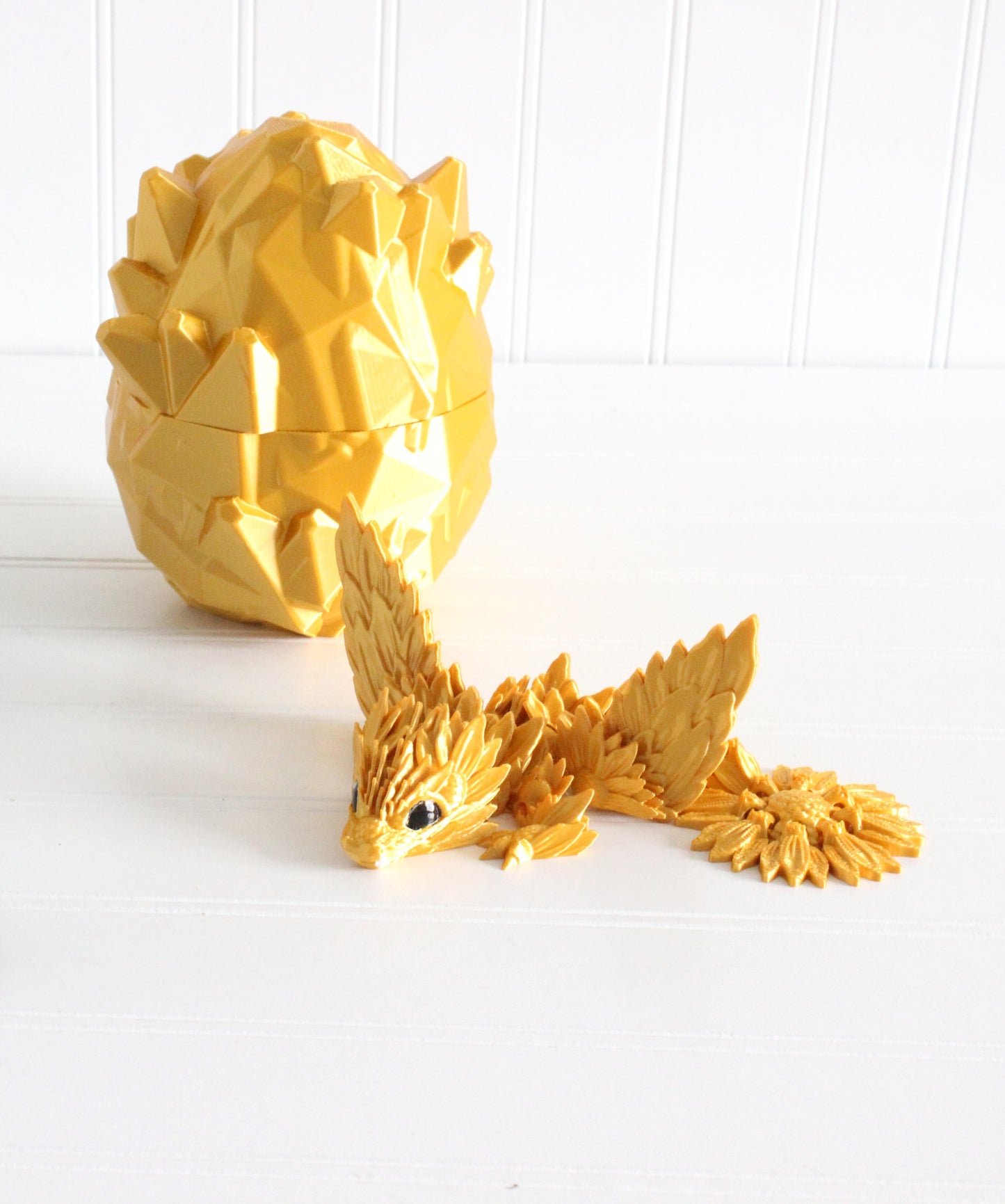 Articulated Dragon, Sunflower Dragon, 3D Print Desk Toy