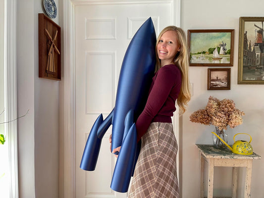 Extra Large Rocket Ship Figurine, Spaceship, Custom Trophy